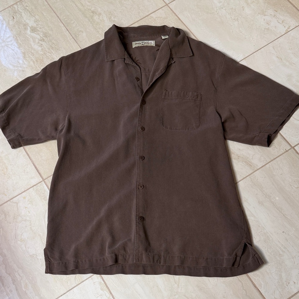 Vintage Tommy Bahama, Made To Fade, Short Sleeve Shirt (100% Silk)